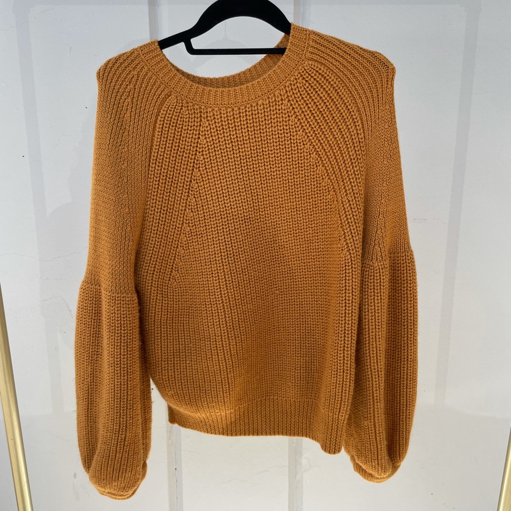 Mara Hoffman knit sweater size xs camel